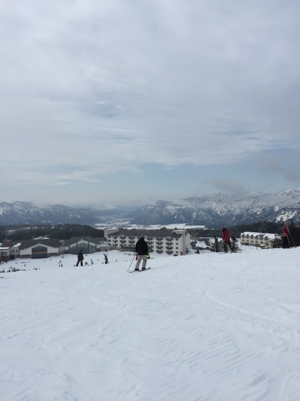 雪山からの綺麗な眺め